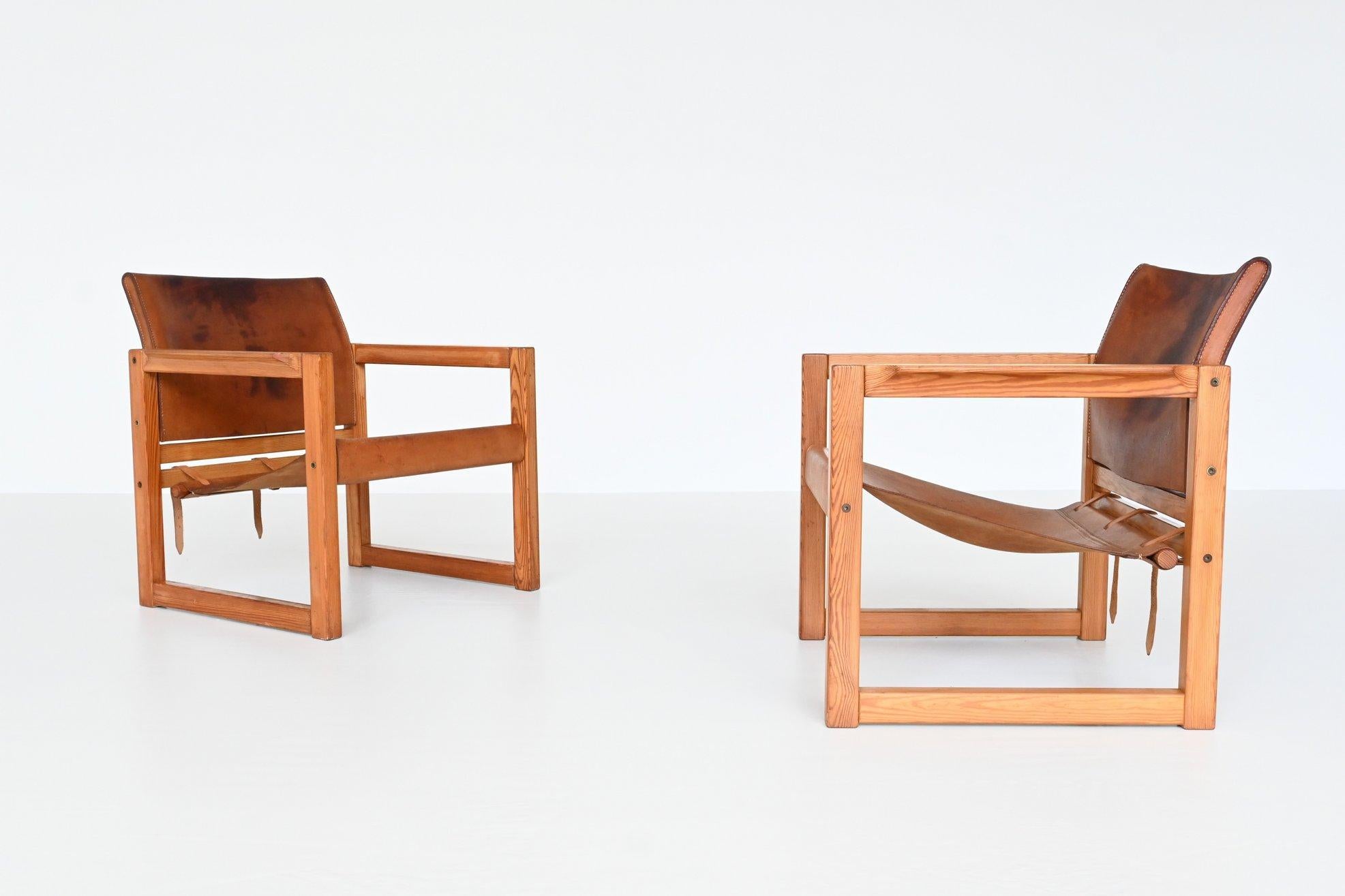 Mid-Century Modern Karin Mobring Diana Safari Lounge Chairs Ikea, Sweden, 1970