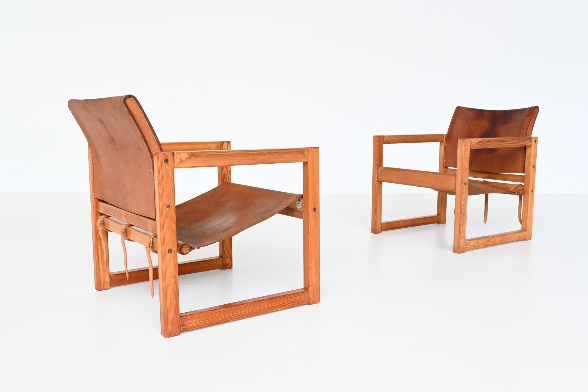 Swedish Karin Mobring Diana Safari Lounge Chairs Ikea, Sweden, 1970