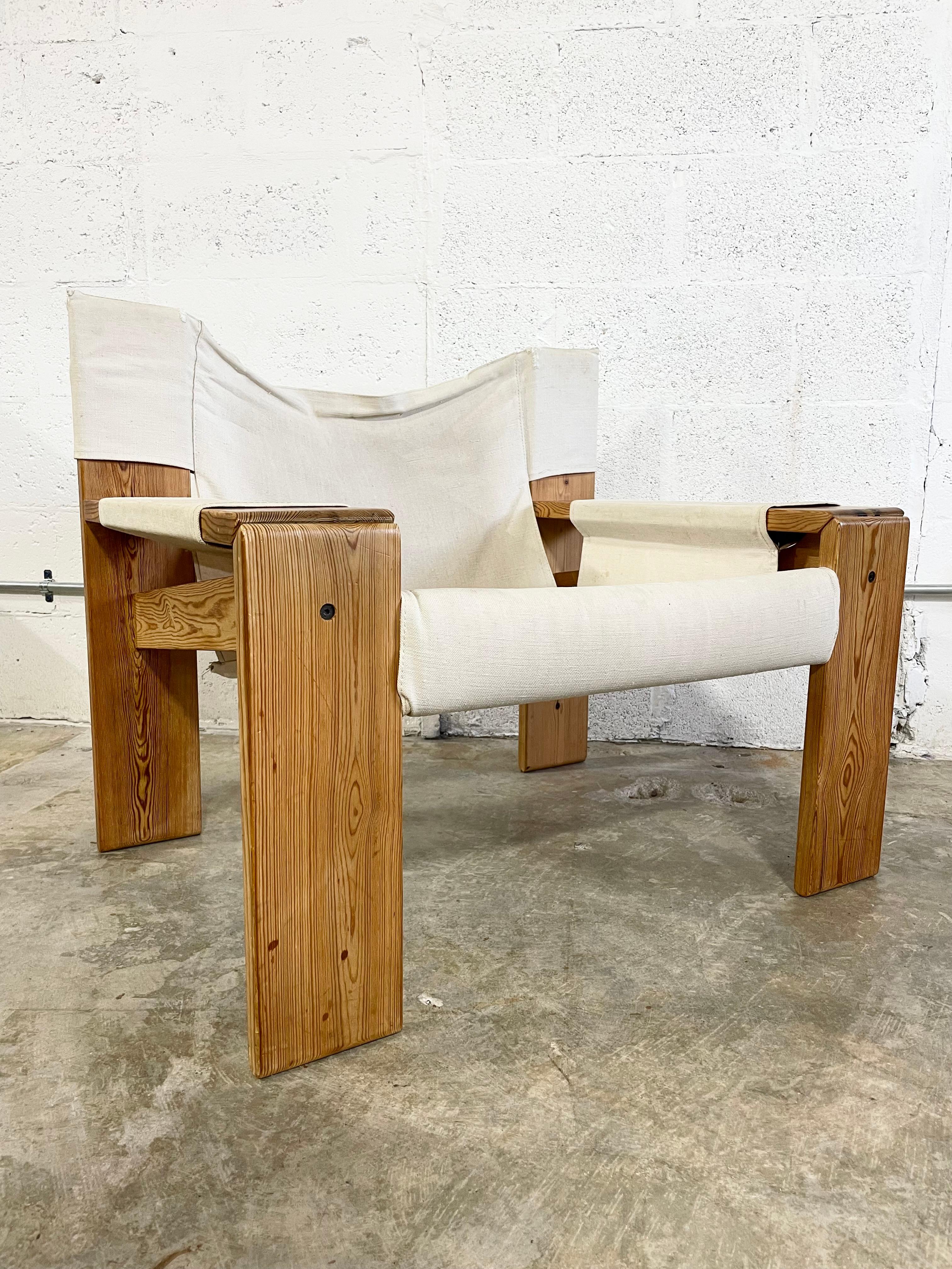 N. Eilersen Easy Chair. Tela originale. Telaio in pino. Label. 31w 23,5d 27h