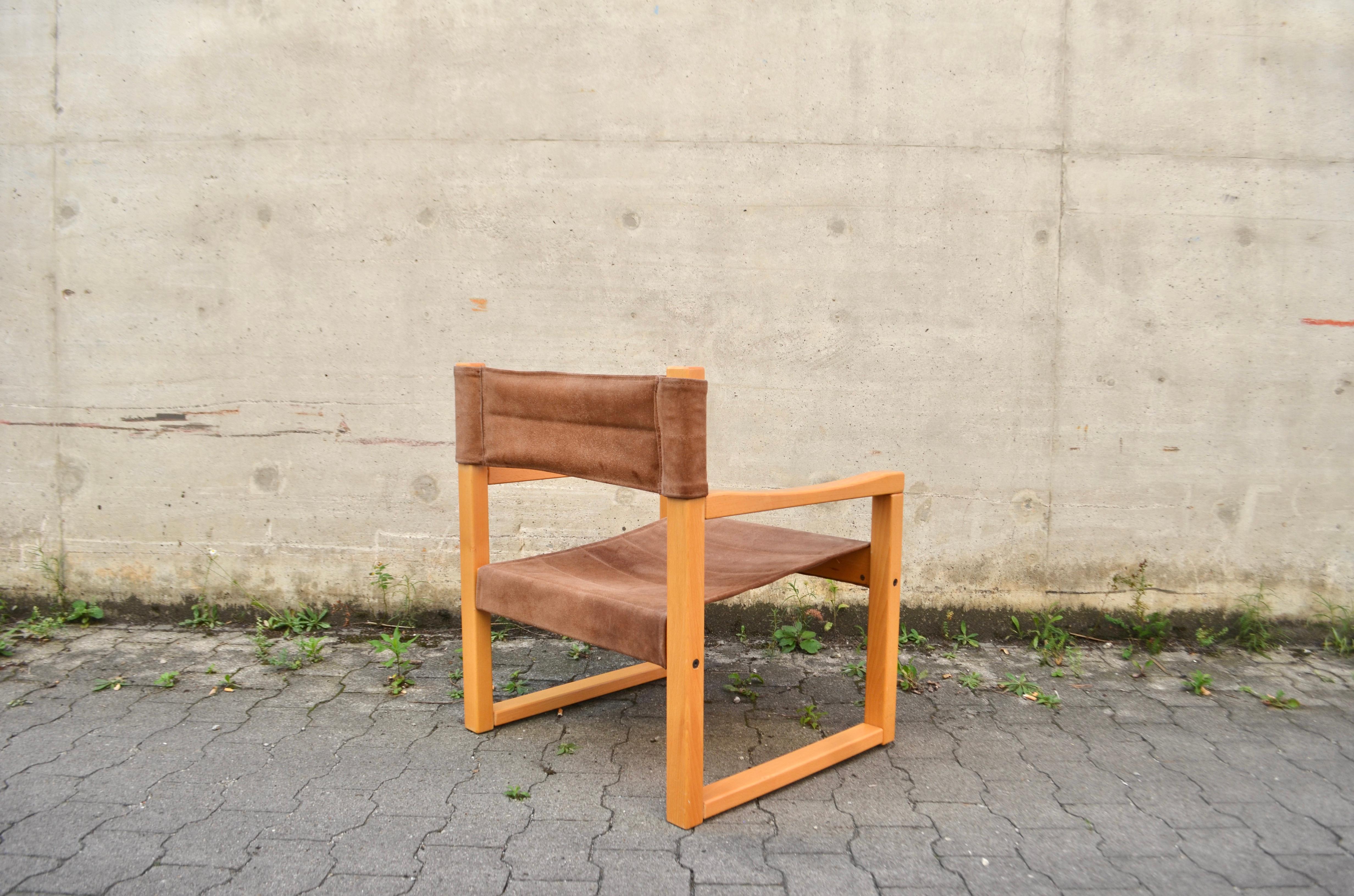 Karin Mobring Modèle Diana Brown Cognac Sling Lounge Chair Vintage Ikea, 1 de 2 en vente 4