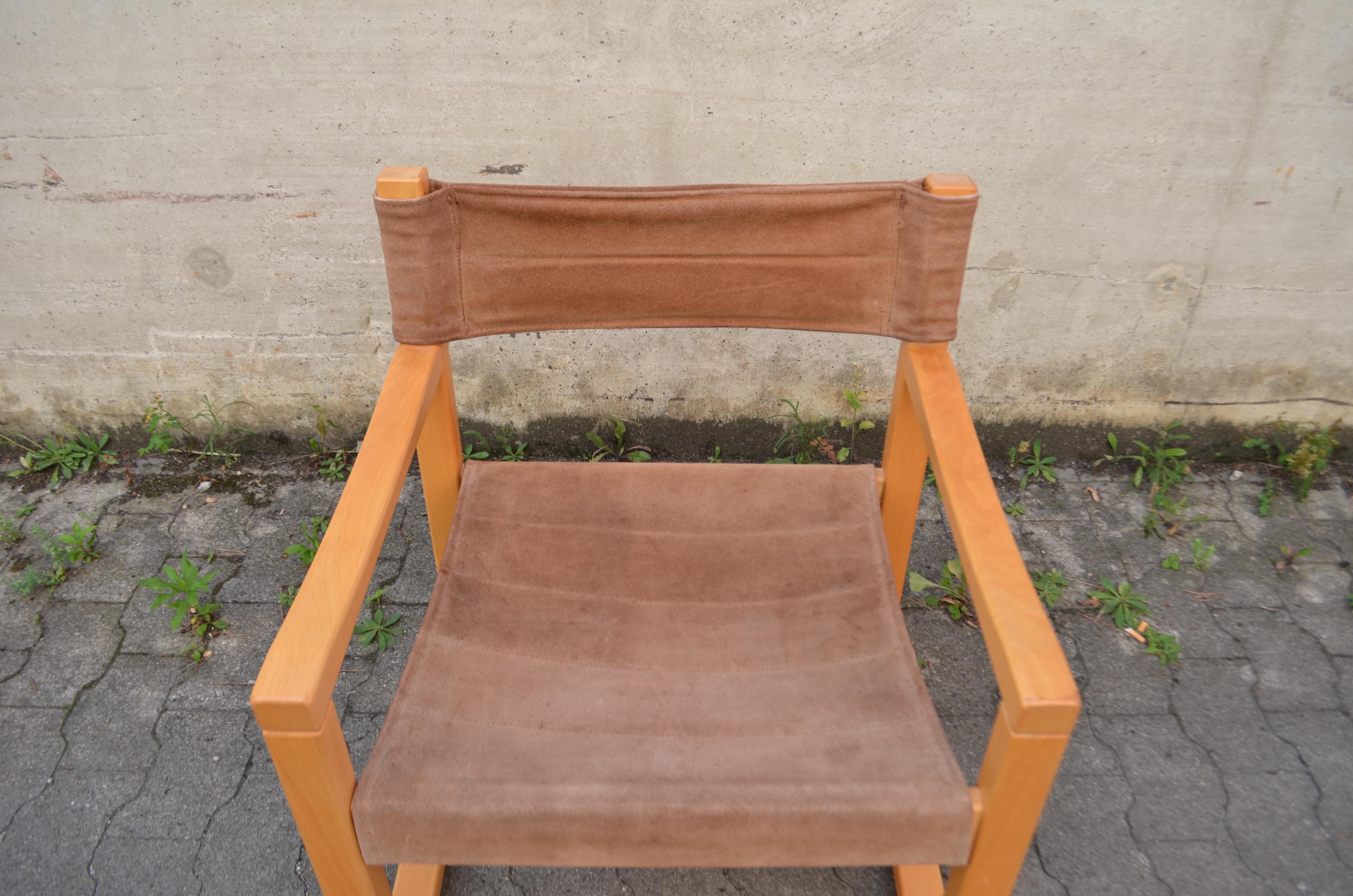 Karin Mobring Modèle Diana Brown Cognac Sling Lounge Chair Vintage Ikea, 1 de 2 en vente 11