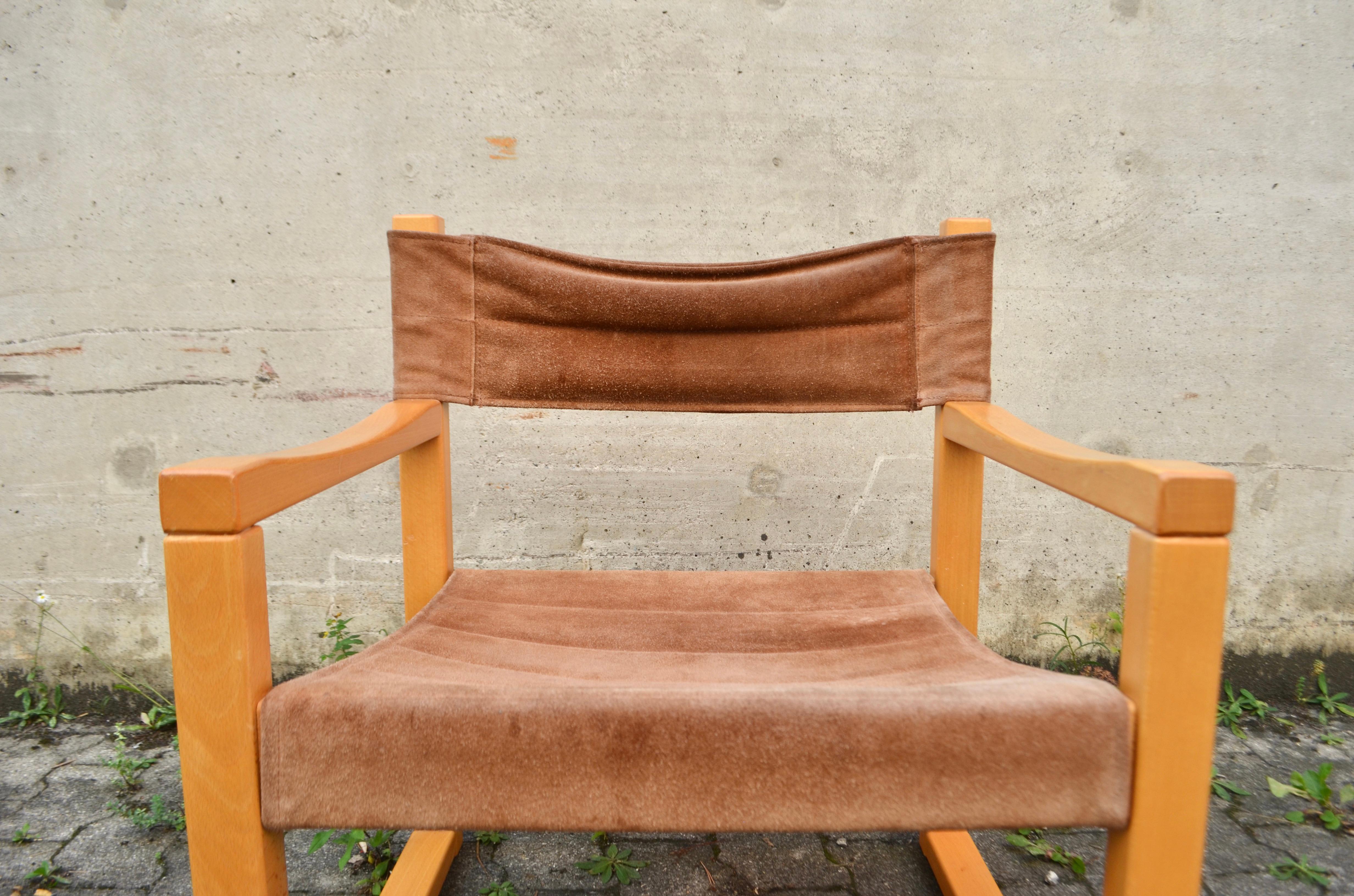 Karin Mobring Model Diana brown Cognac Sling Lounge Chair Vintage Ikea, 1 of 2 For Sale 9