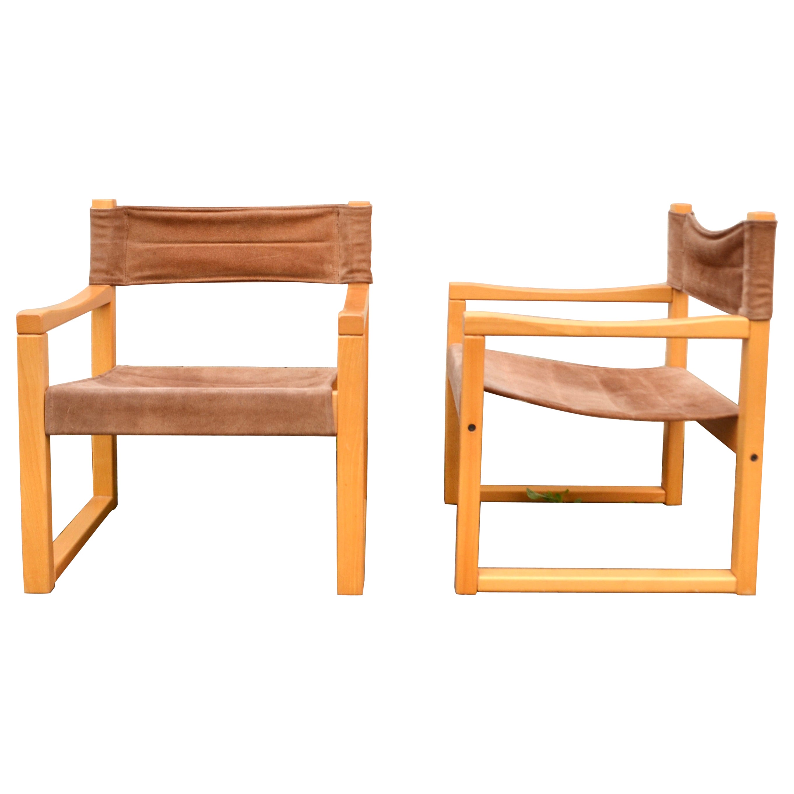 Karin Mobring Model Diana braun Cognac Sling Lounge Chair Vintage Ikea, 1 von 2