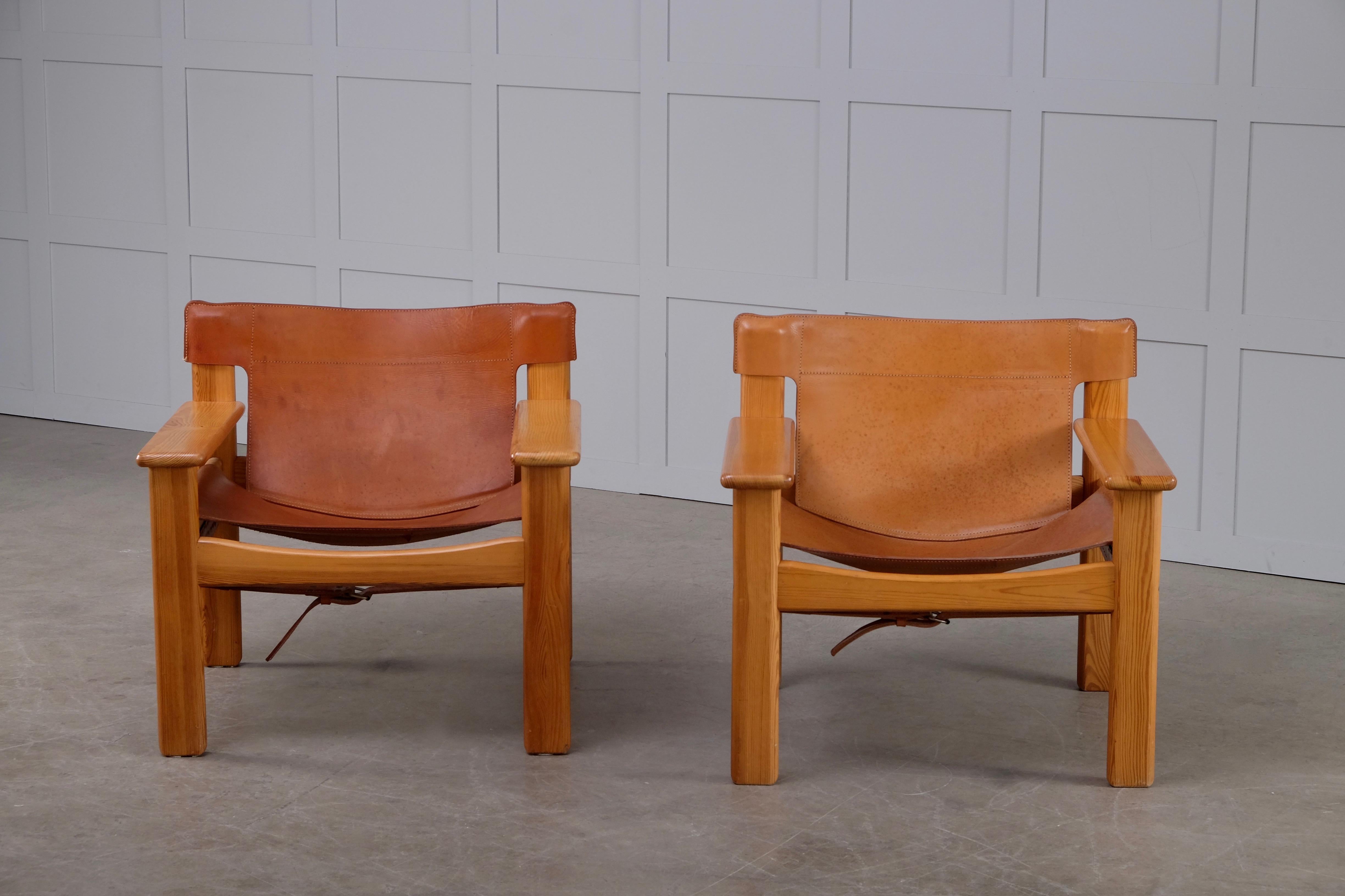 Scandinavian Modern Karin Mobring Natura Easy Chairs, Sweden, 1970s