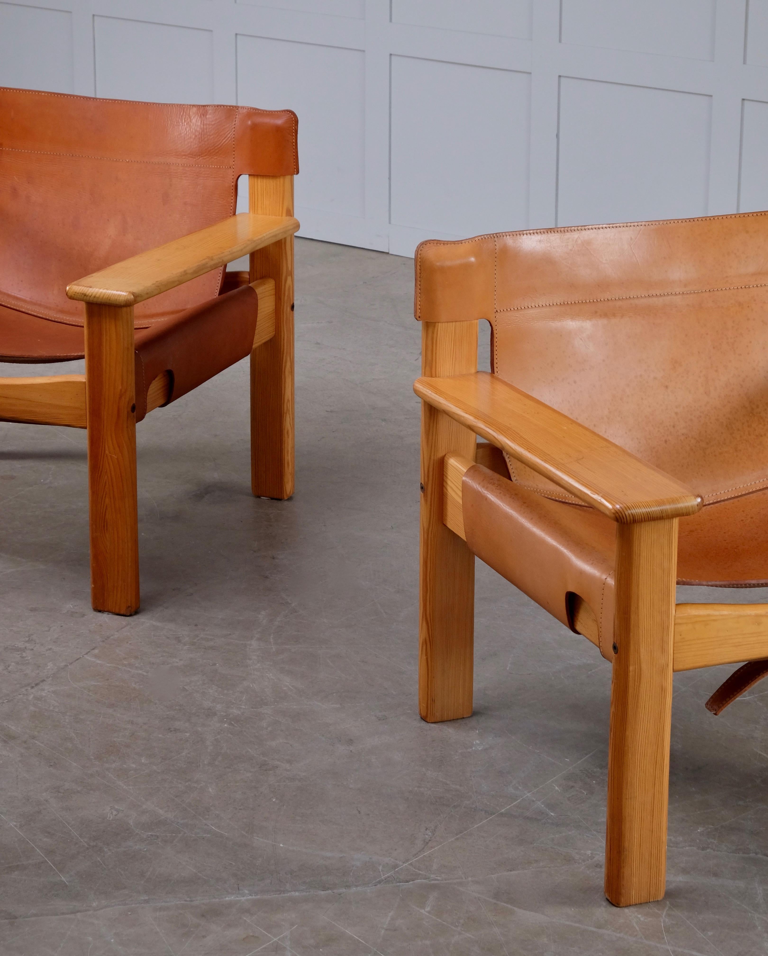 Swedish Karin Mobring Natura Easy Chairs, Sweden, 1970s