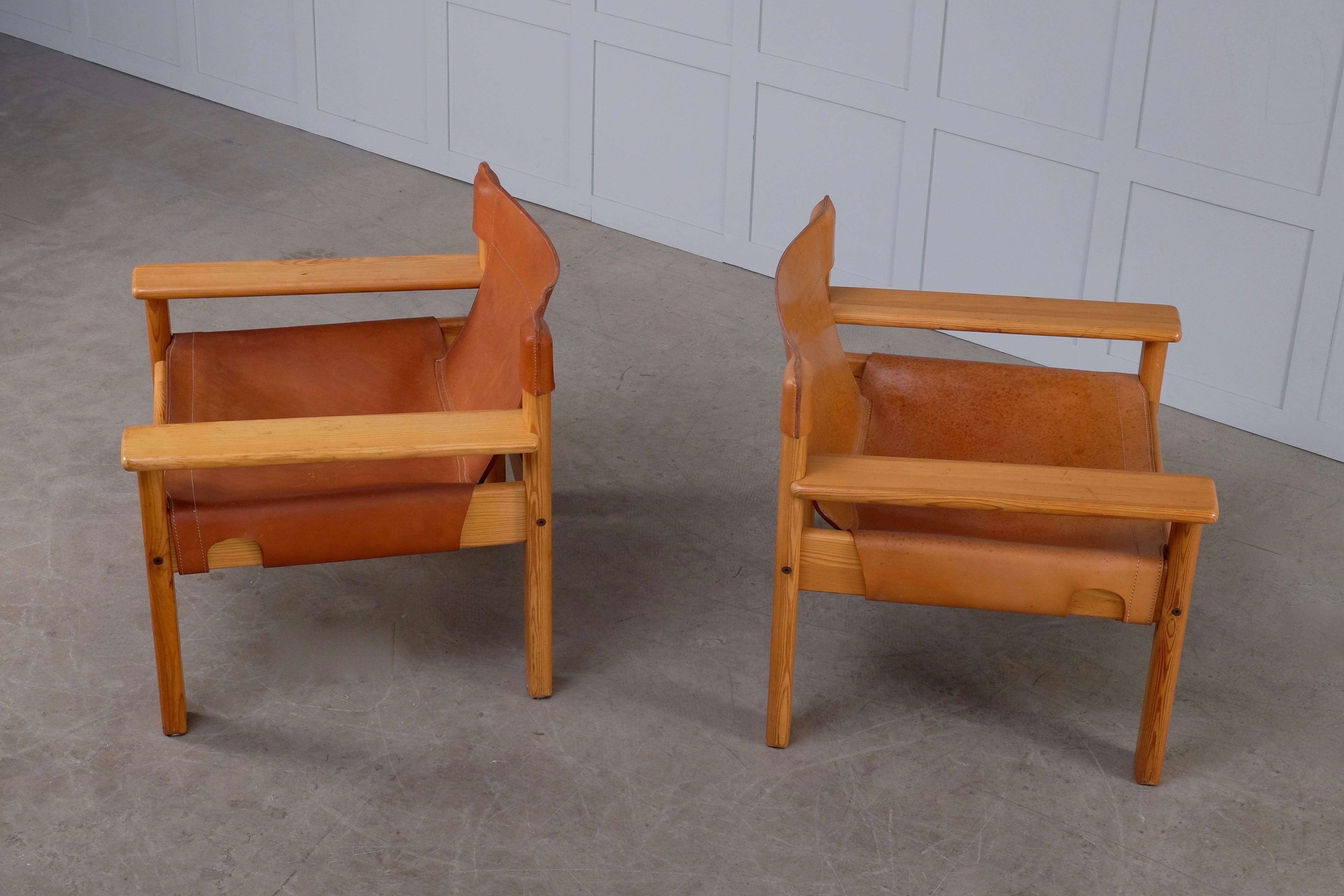 Late 20th Century Karin Mobring Natura Easy Chairs, Sweden, 1970s