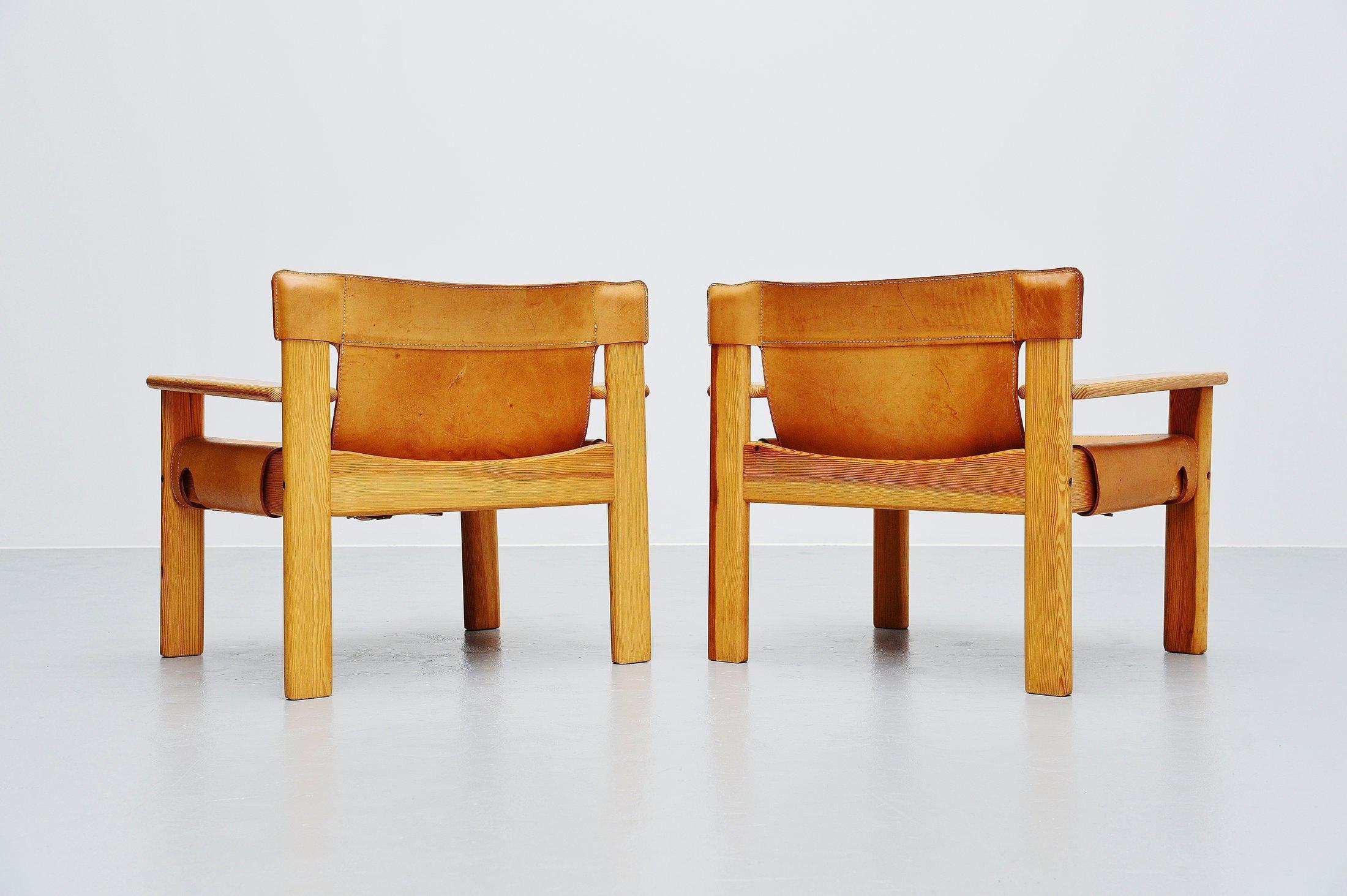 Swedish Karin Mobring Natura Lounge Chairs Sweden, 1977