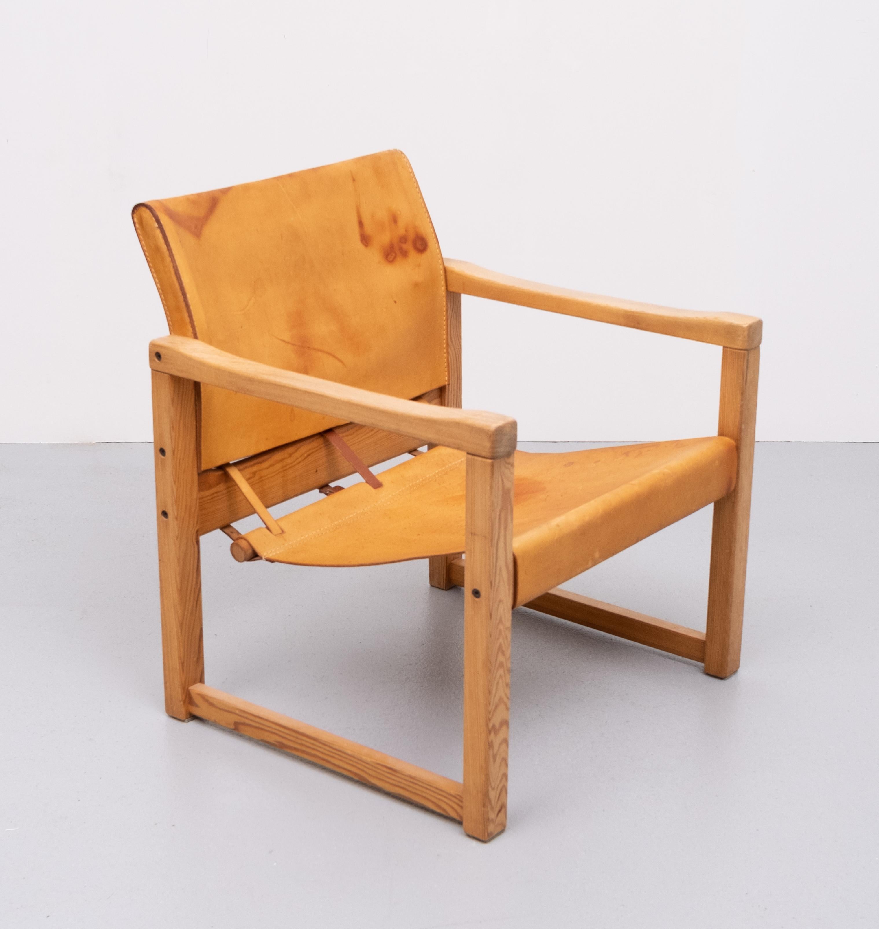 Leather Karin Mobring Safari Chairs Model ''Diana'', 1972