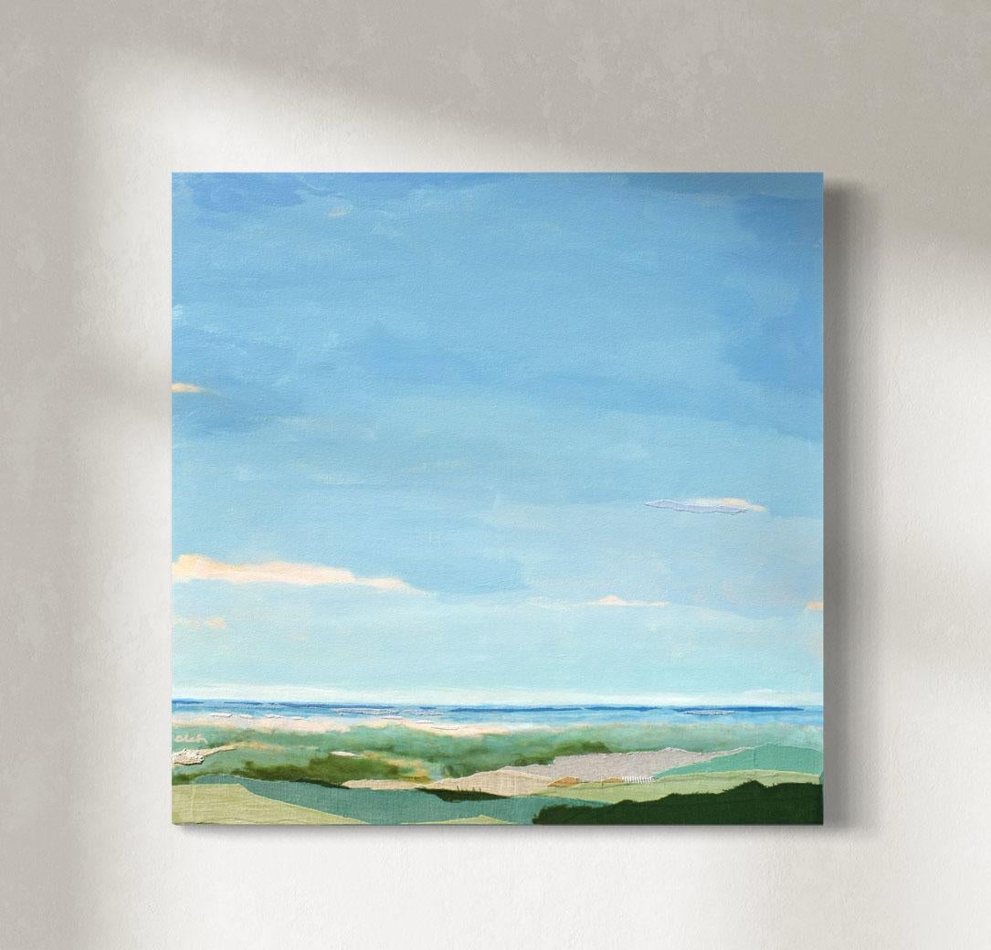 "Beyond the Dunes", An Original Abstract Seascape Painting