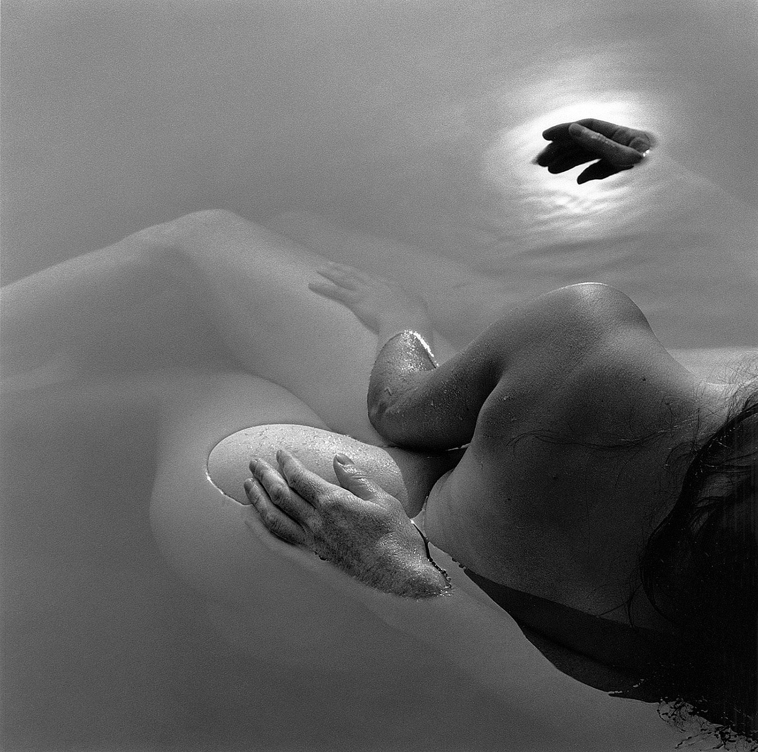 Karin Rosenthal Black and White Photograph - Floating Hand