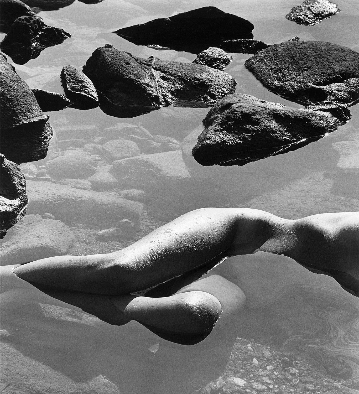 Karin Rosenthal Black and White Photograph - Nude in Landscape