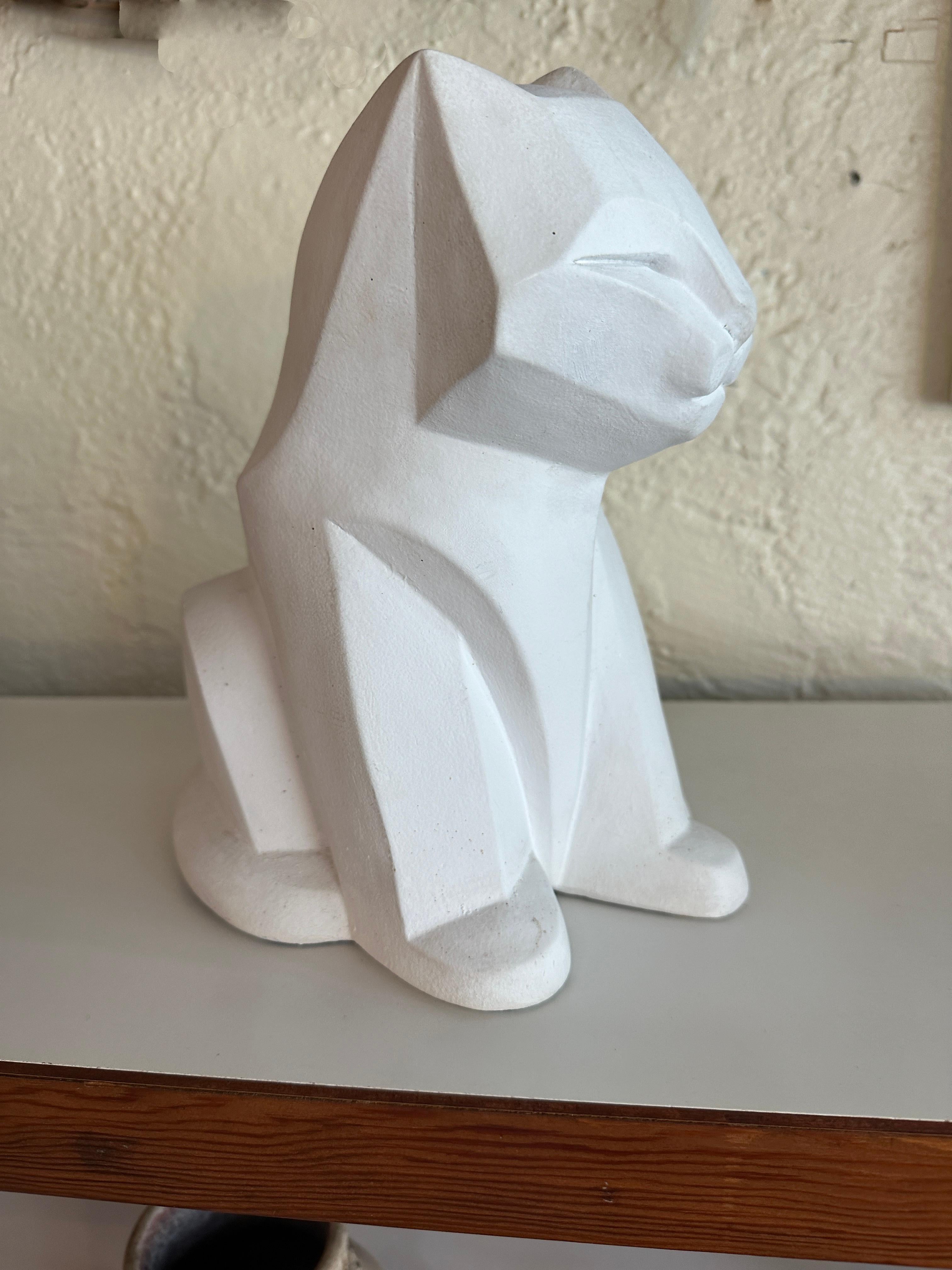 Escultura cubista de gato de Karin Swildens, Austin Productions en venta 1