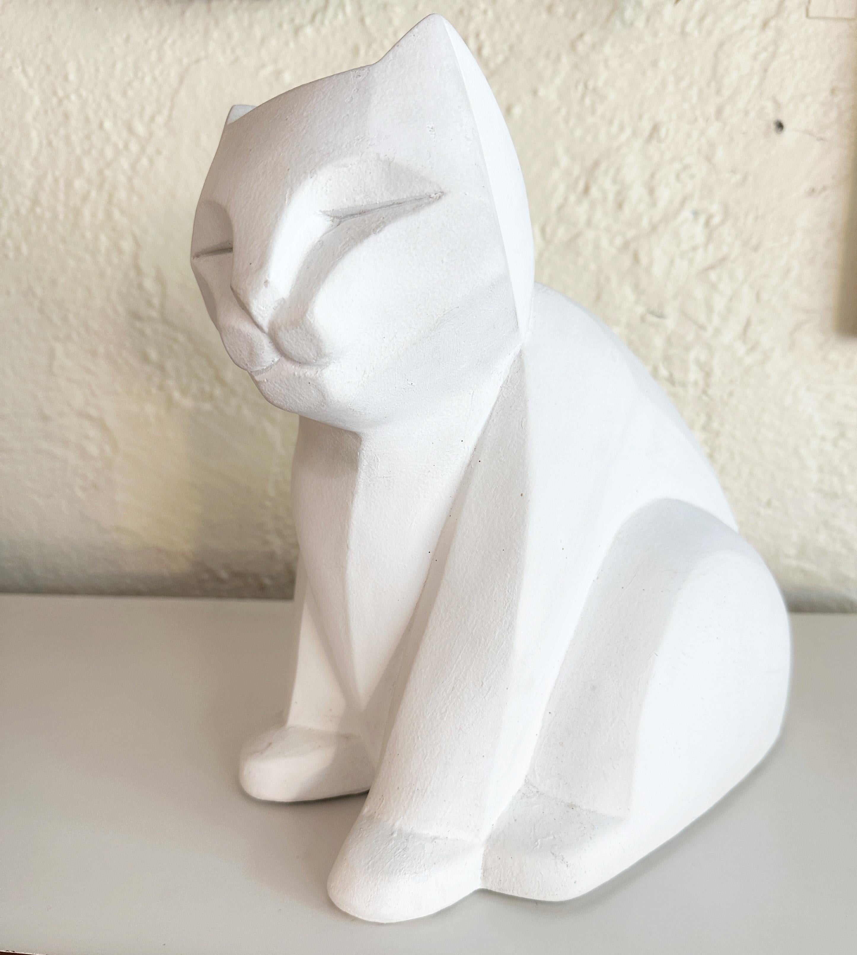 Escultura cubista de gato de Karin Swildens, Austin Productions en venta 2