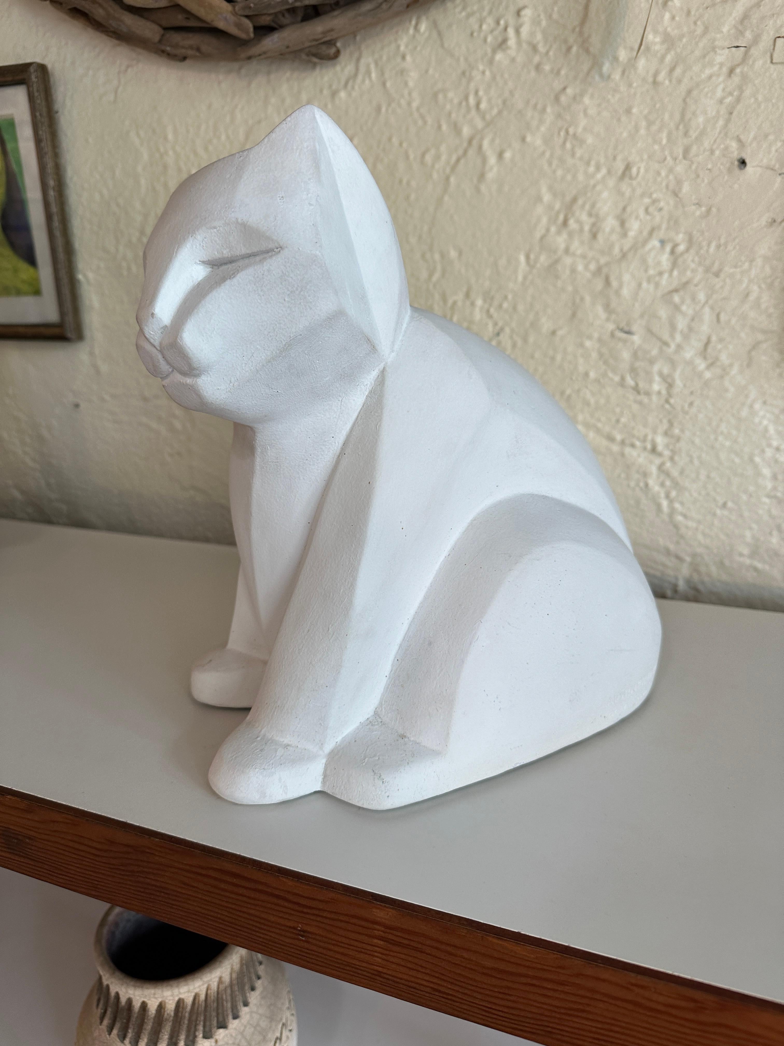 Escultura cubista de gato de Karin Swildens, Austin Productions en venta 5