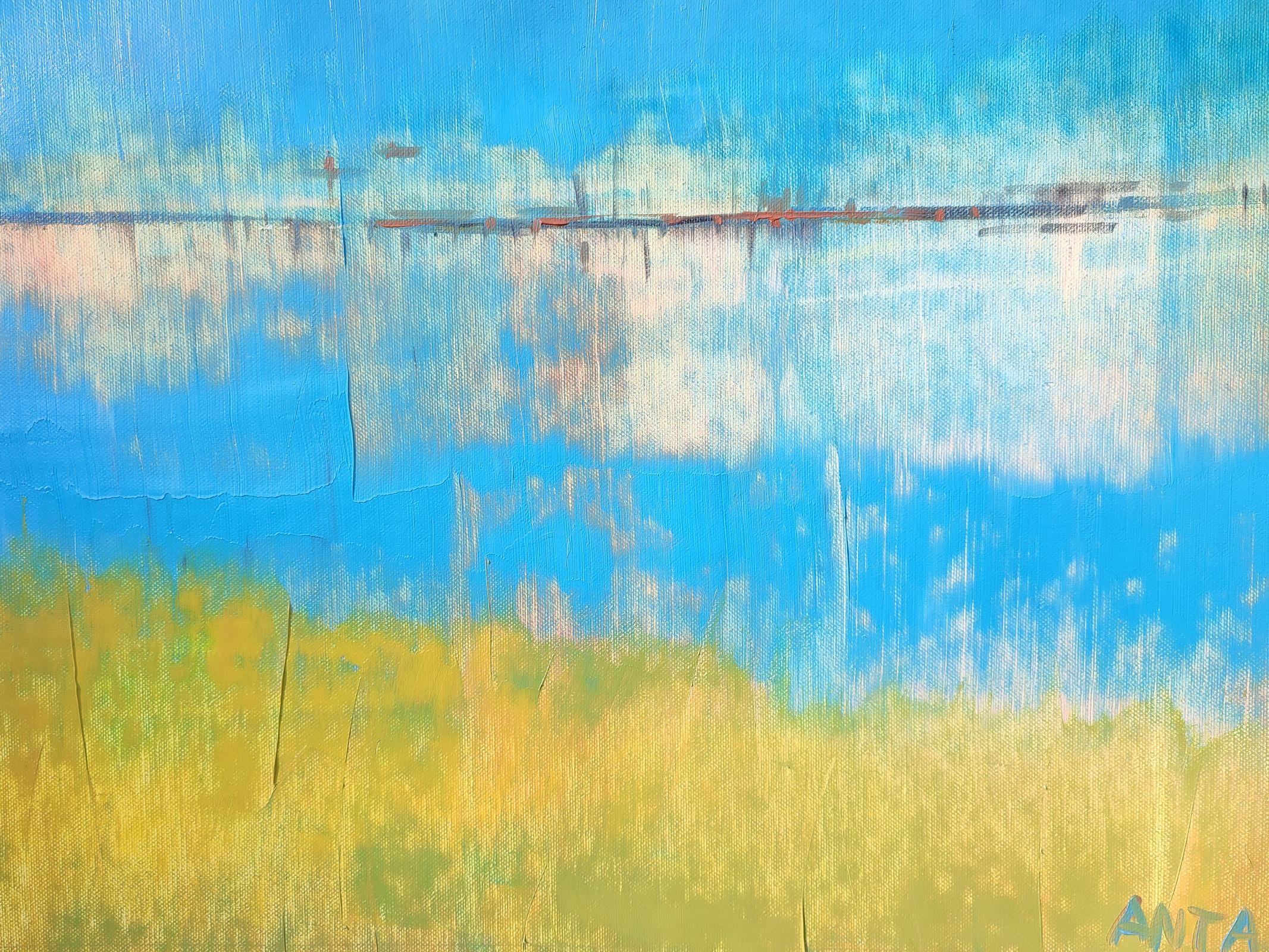 Pittura astratta ad olio 