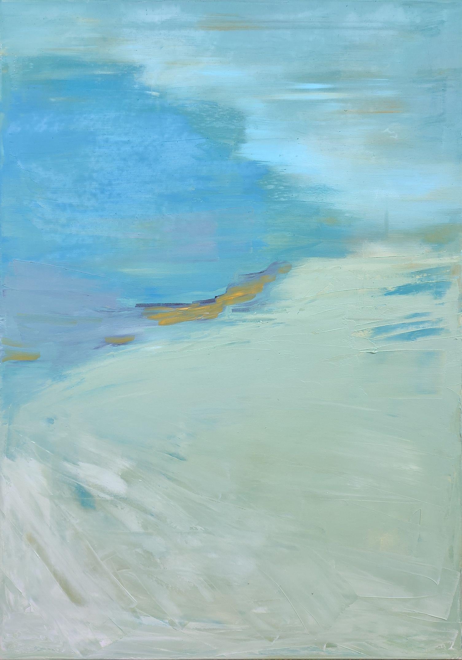 Karina Antonczak oil painting, stretched, diptych "Layer city 2