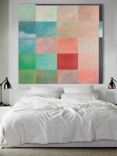 Acrylgemälde, nicht dehnt, „Sacrum sky“, Gemälde, Acryl auf Leinwand