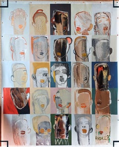 Heroes 15, peinture, acrylique sur toile
