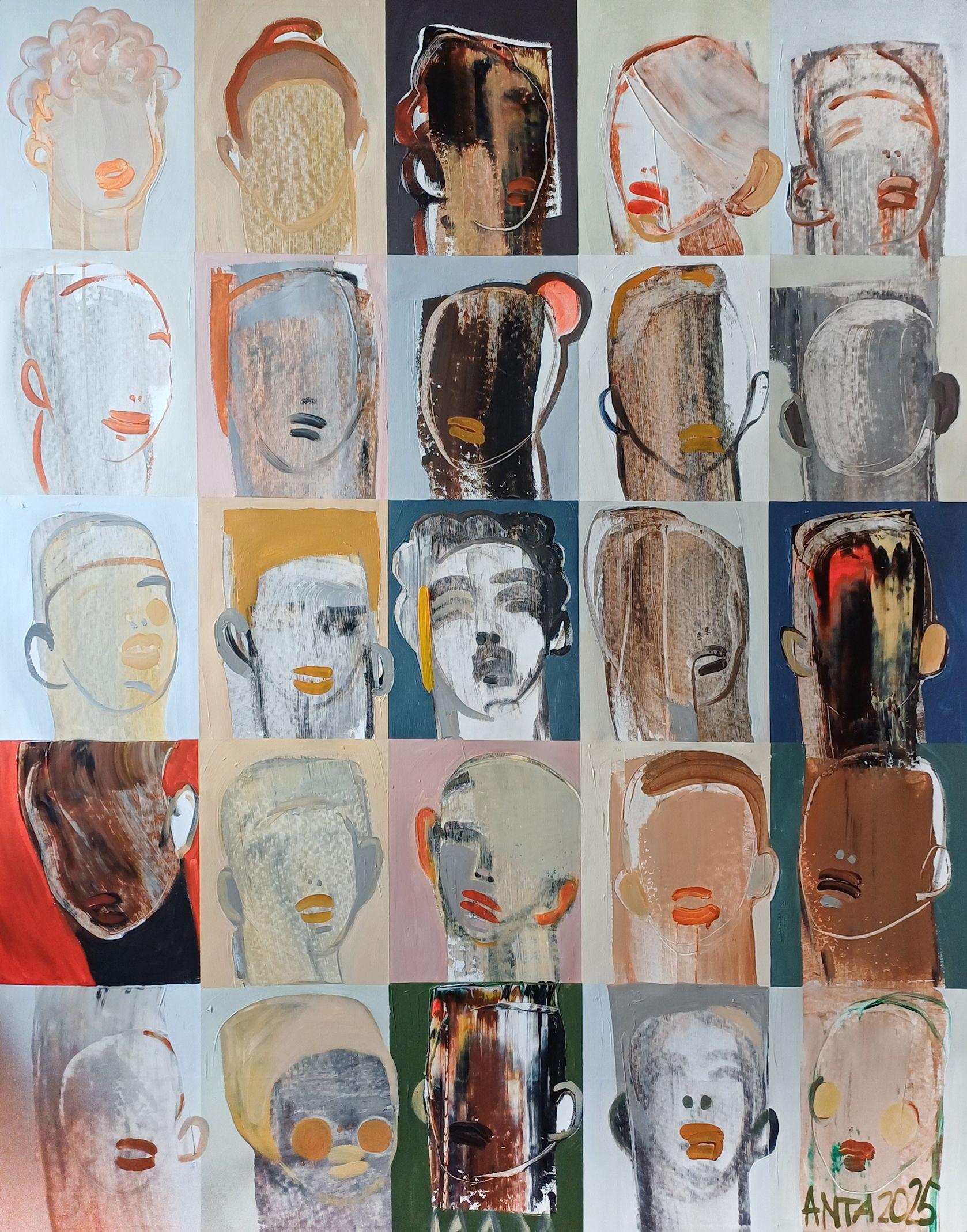 Heroes 15, Gemälde, Acryl auf Leinwand