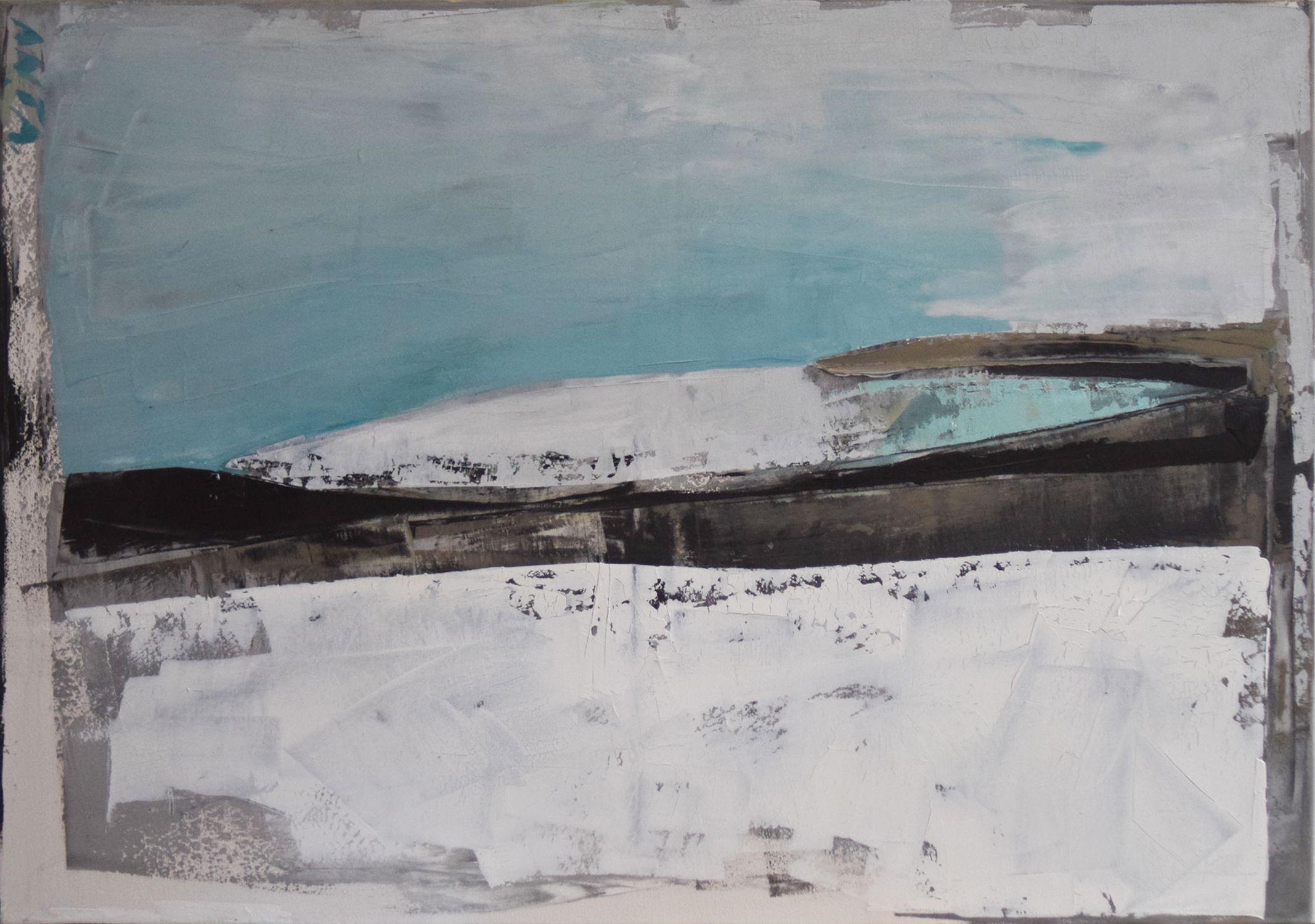 Karina Antonczak Abstract Painting - "Lake 21" , oil painting on canvas, 2020, Painting, Oil on Canvas