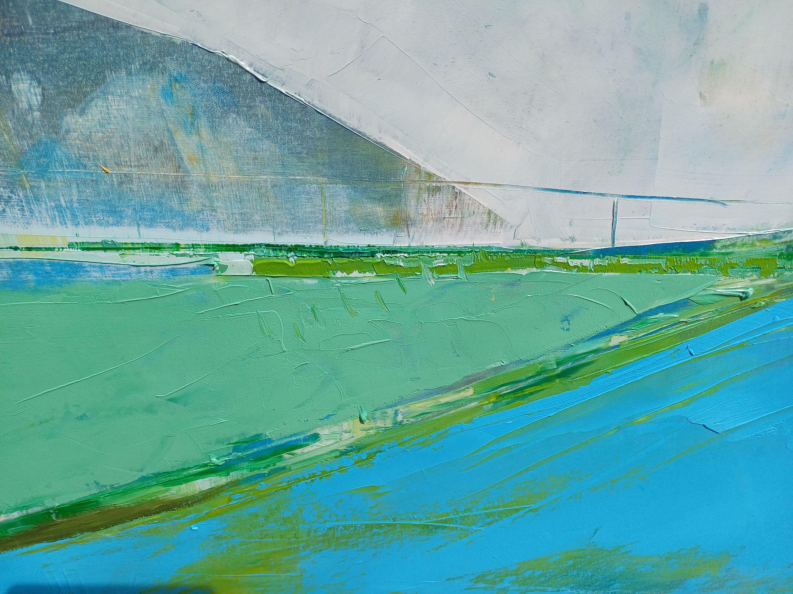 Paisaje 8, Pintura, Óleo sobre lienzo - Painting de Karina Antonczak