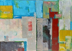 „ Mehrschichtige Stadt 11“, Gemälde, Öl auf Leinwand