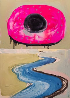 "My way 16" diptych, oil painting, stretched, Painting, Oil on Canvas