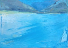 Oil painting, canvas art, stretched, "Land 06", Painting, Oil on Canvas