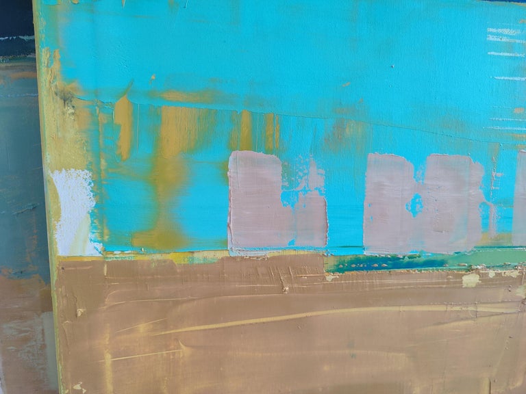 Karina Antonczak oil painting, stretched, diptych "Layer city 2