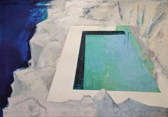 Used Pool 16, oil painting, stretched, Painting, Oil on Canvas