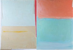 stretched, diptych "Abstract 6", Painting, Oil on Canvas