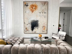 "Encore II" Enormous Original Abstract Painting in Earth Tones, 6 ft. x 8 ft.