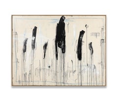 "In A Mood" Large Scale Acrylic, Oil Pastels, and Pencils Abstract 72"x96"