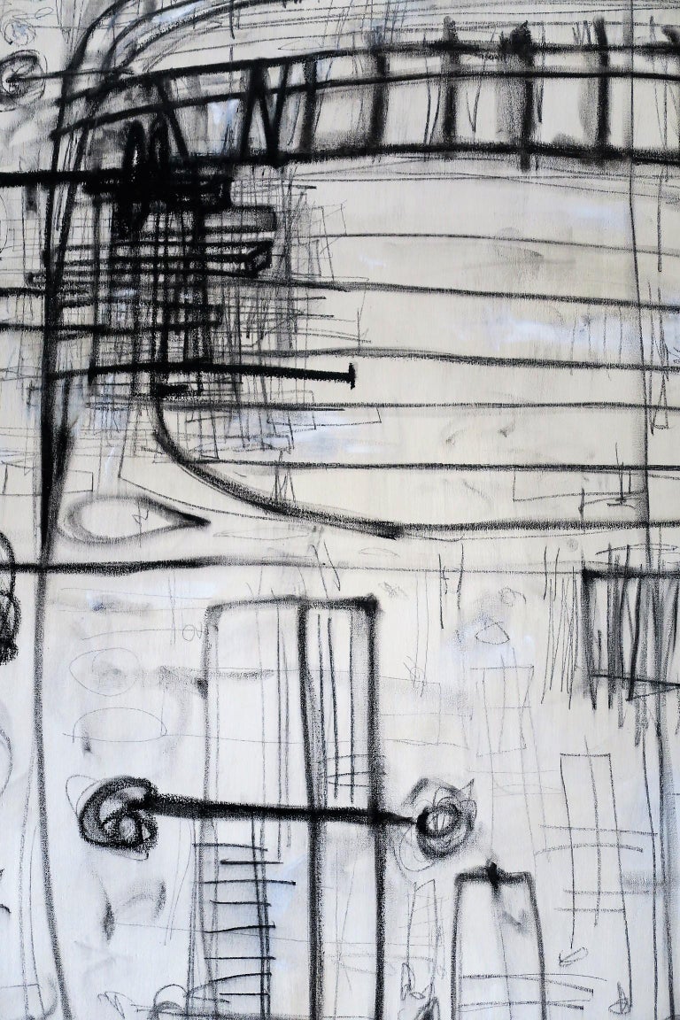 Karina "Primal Faces II" Original Painting, 2019, 40" x 60