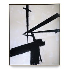 "Triumph" Black and White Painting by Karina Gentinetta, 2019, 60" x 72"