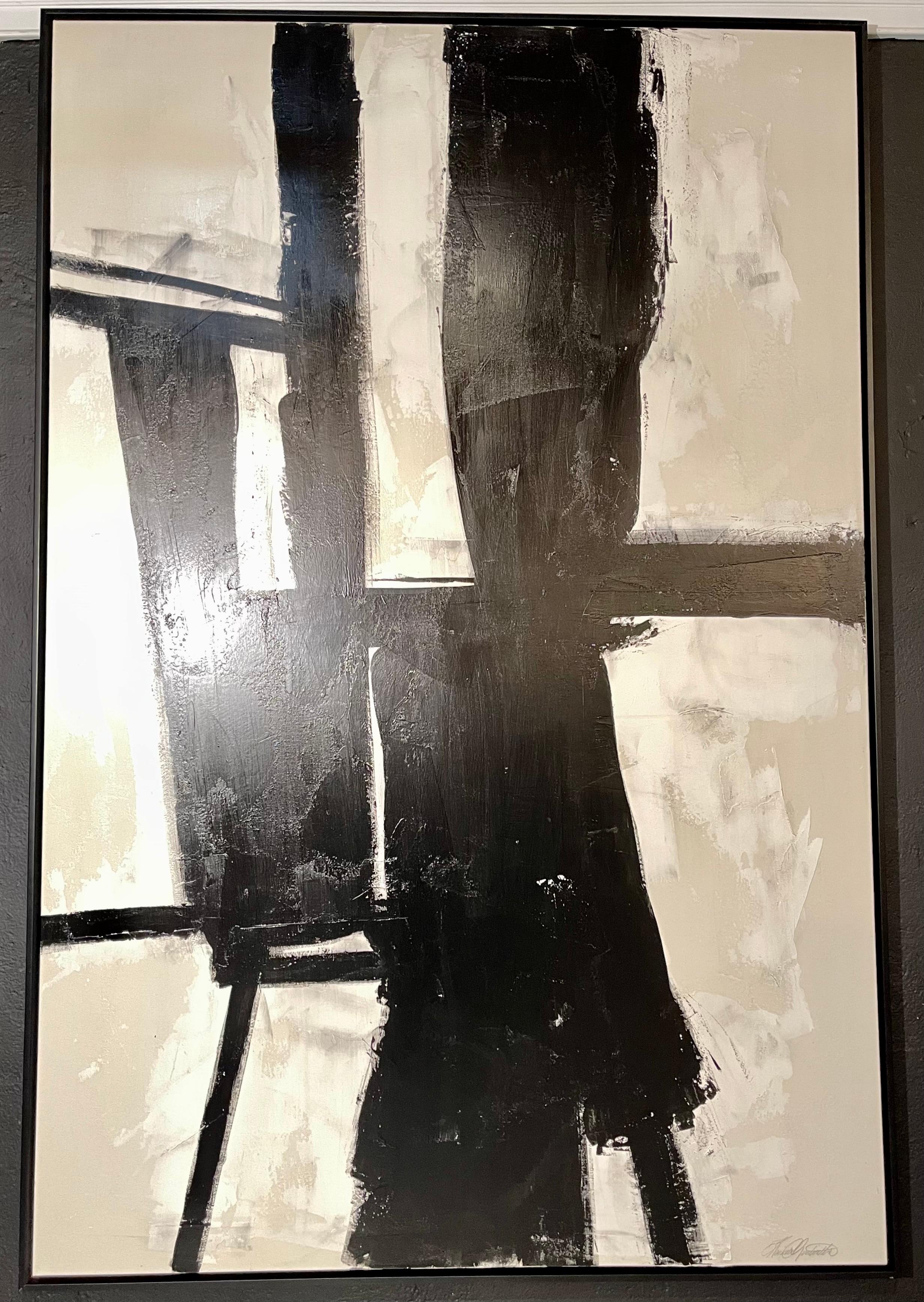 Karina Gentinetta large abstract original oil on canvas, Titled Yesterday 2017. One of a series entitled Today, Tomorrow and Yesterday.
This is part of our extensive collection which just arrived from Chicago's renowned interior designer Megan