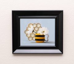 "Blooming Days" - Contemporary Still Life Oil Painting on Aluminum Panel