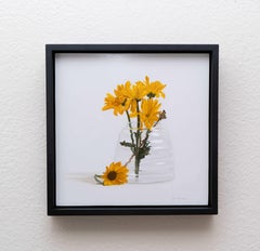 "Blooming Days II" - Contemporary Still Life Oil Painting on Wood Panel