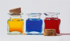 "Primaries" by Karina Rodríguez, Contemporary Still Life Oil Painting