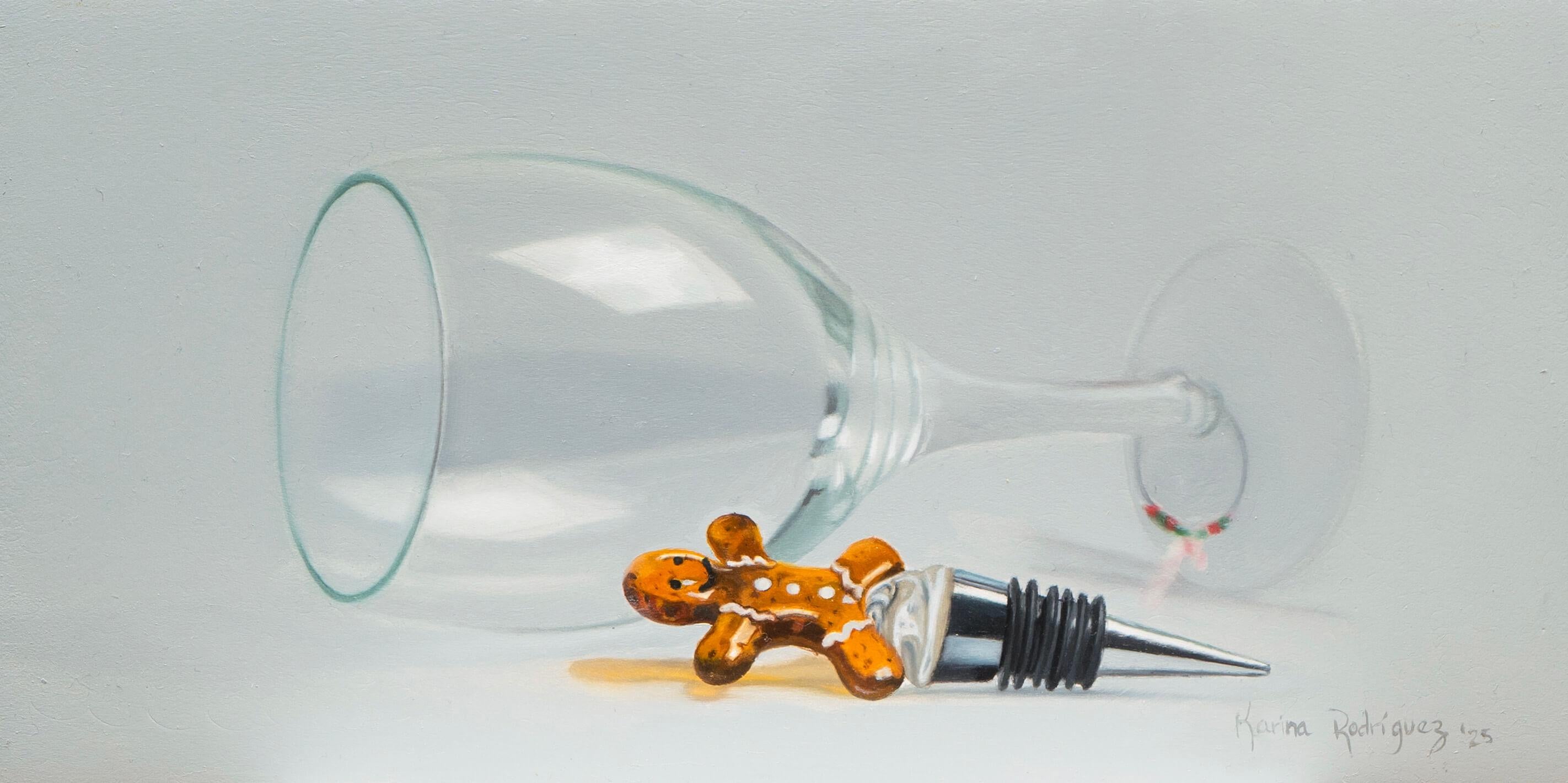 Karina Rodríguez Still-Life Painting – "Süße Momente" - Fotorealistisches Ölgemälde, Stillleben mit Blumen