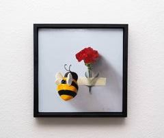 "La danse" - Nature morte contemporaine, peinture à l'huile sur panneau de bois