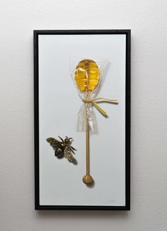 "Il dolce sapore del miele" - Natura morta contemporanea dipinta a olio su lino