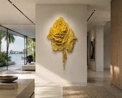 Raíz dorada en silencio, Velvet in Natural Dyes and Textile Relief, 2025