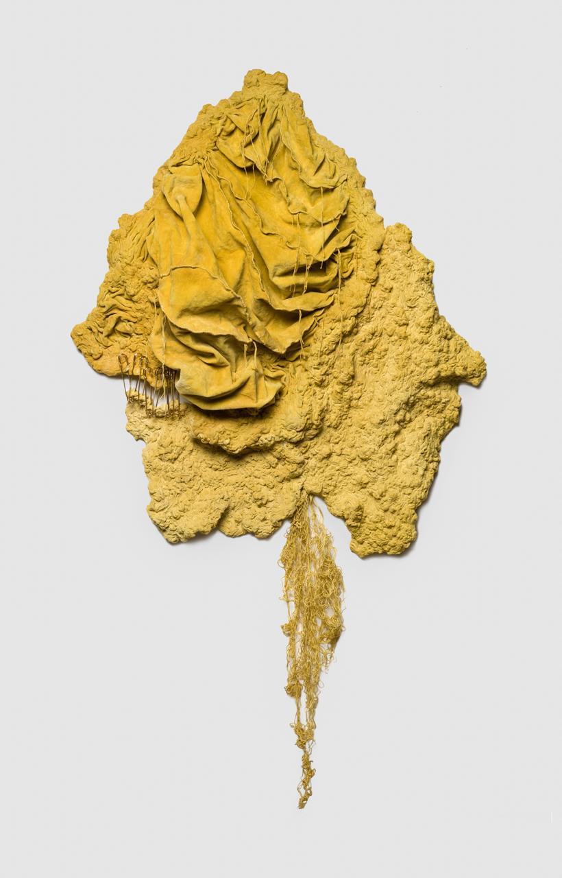 „Raíz dorada en silencio“, „Velvet in Natural Dyes“ und „Textile Relief“, 2025