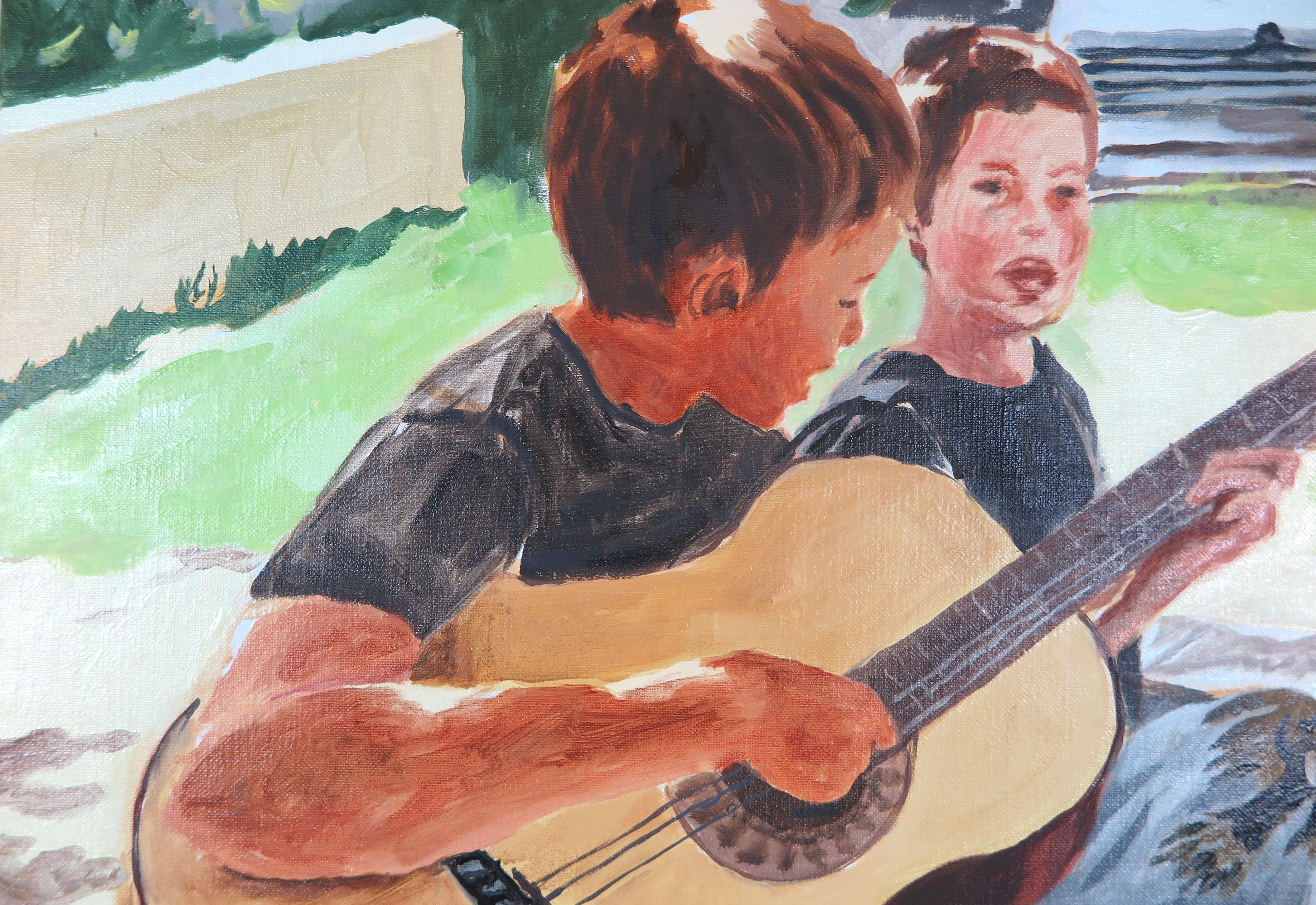 Arte contemporáneo francés de Karine Bartoli - 2 Cantantes en venta 2