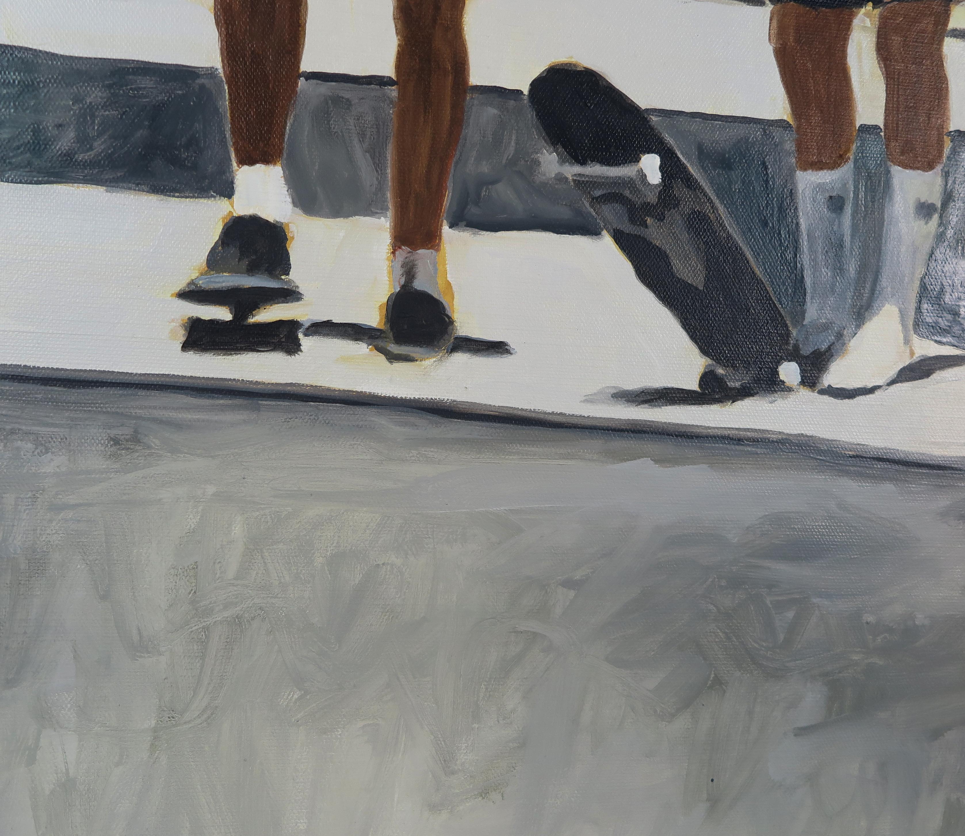 Arte contemporáneo francés de Karine Bartoli - 7 Personnages Skate Park en venta 3
