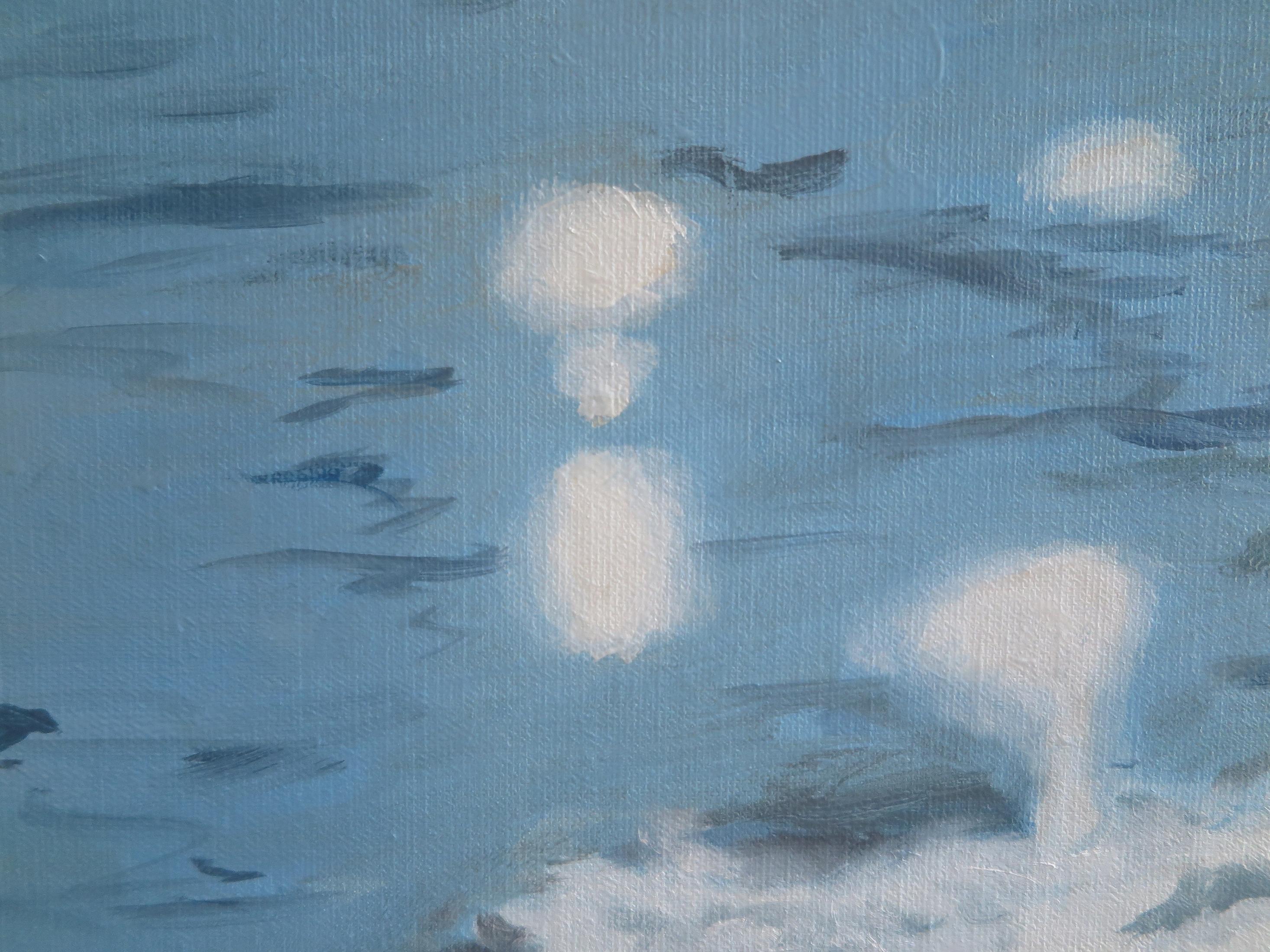 Arte contemporáneo francés de Karine Bartoli - Arone 18h00 en venta 2