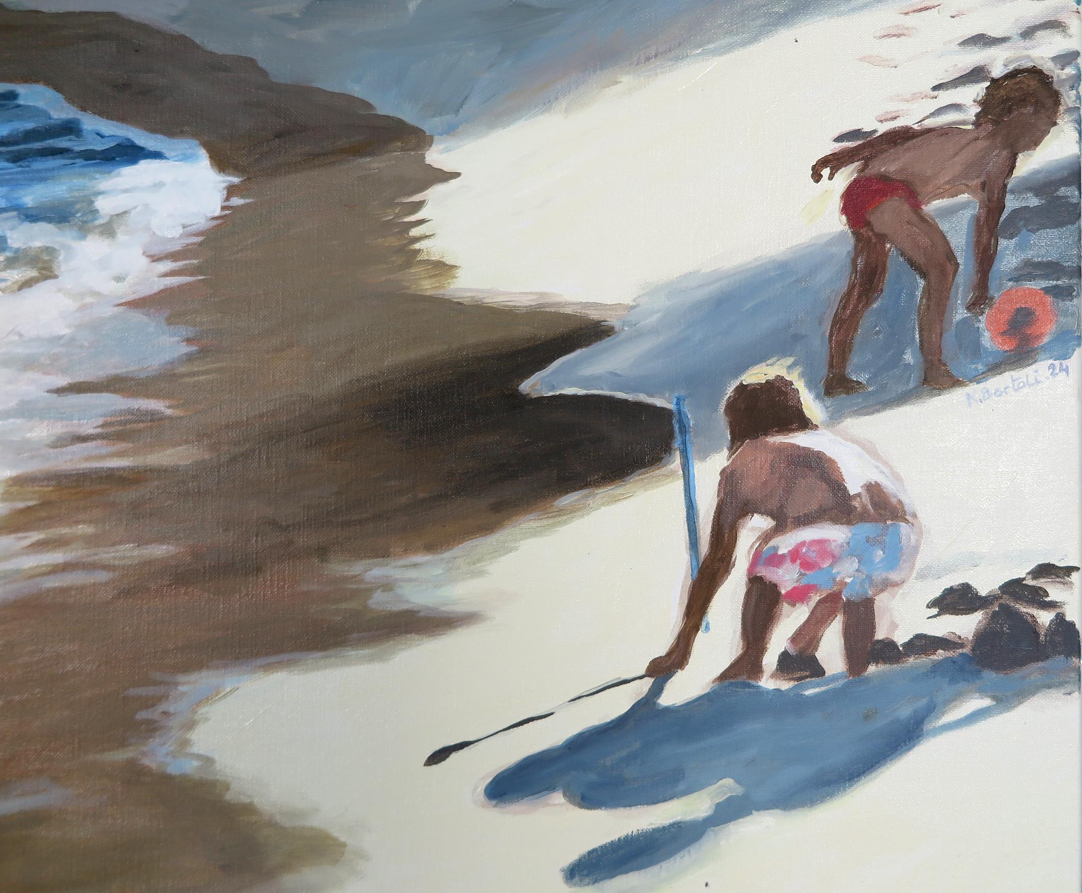 Arte contemporáneo francés de Karine Bartoli - Arone 6 Personnages en venta 2