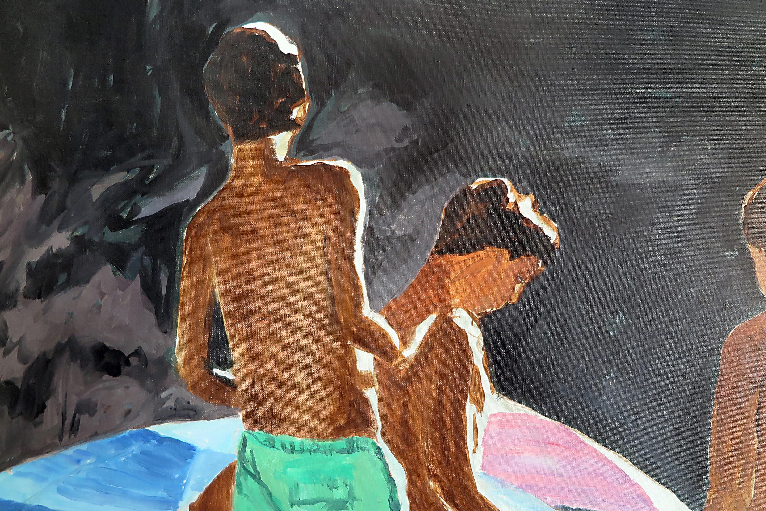 Zeitgenössische französische Kunst von Karine Bartoli - Arone 7 Personnages im Angebot 1