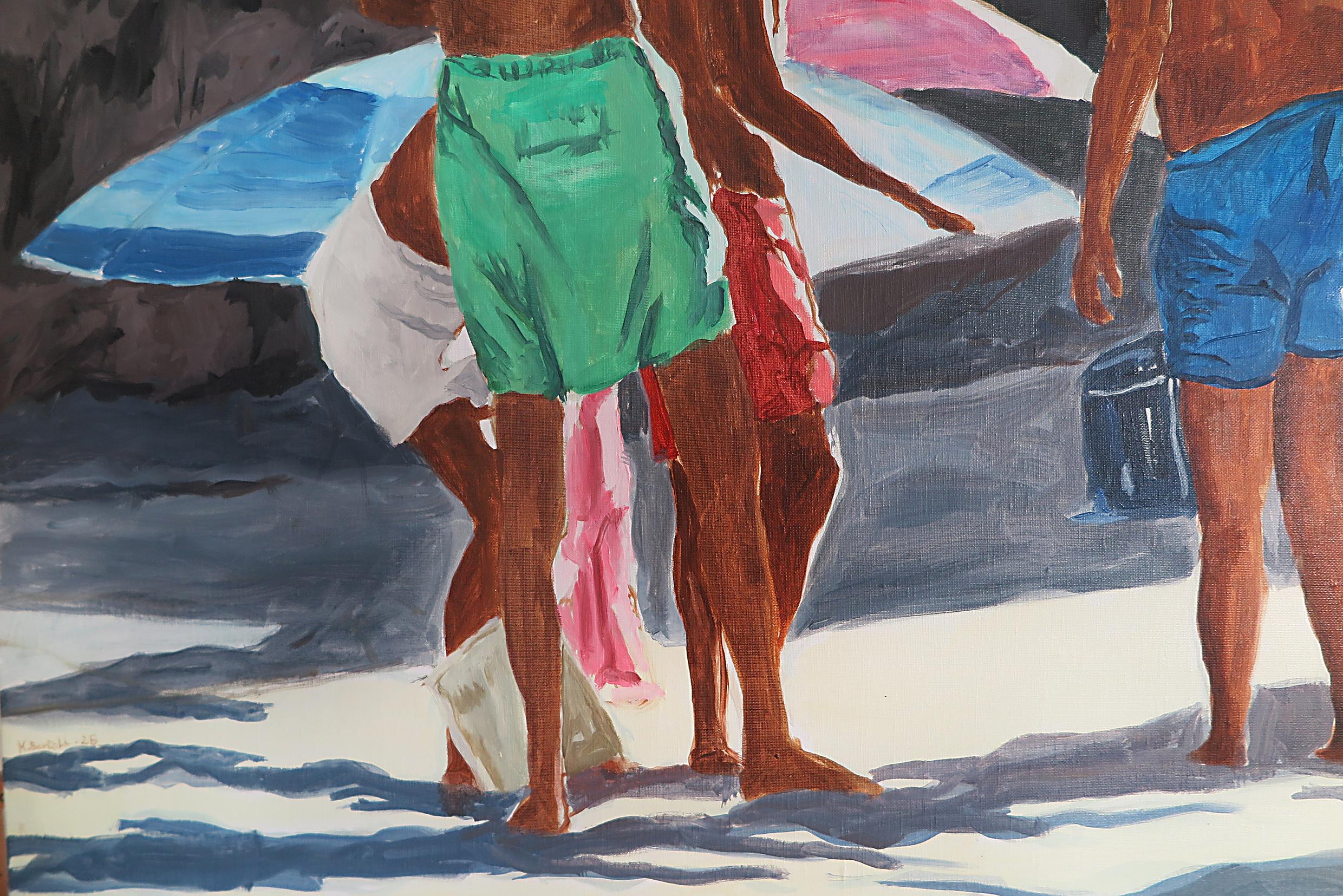 Zeitgenössische französische Kunst von Karine Bartoli - Arone 7 Personnages im Angebot 2